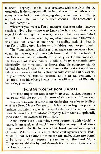 1912 Ford Advance Catalog Page 1
